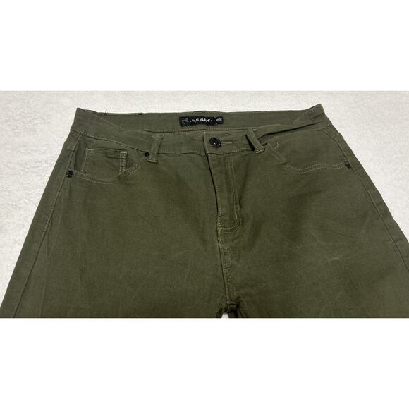 Reset Men’s Jeans Size 34x32 Green Slim Fit Stretch Mid Rise Straight Leg - Picture 3 of 9